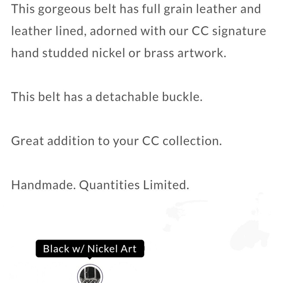 CALLEEN CORDERO limited edition studded belt. - Picture 3 of 6